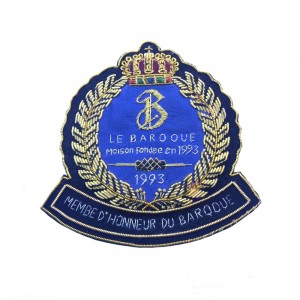 Hand Embroidery Bullion Badges