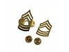 Army Chevron Master Sergeant 22k Gold Plated