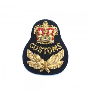 Customs Cap Bullion Badge
