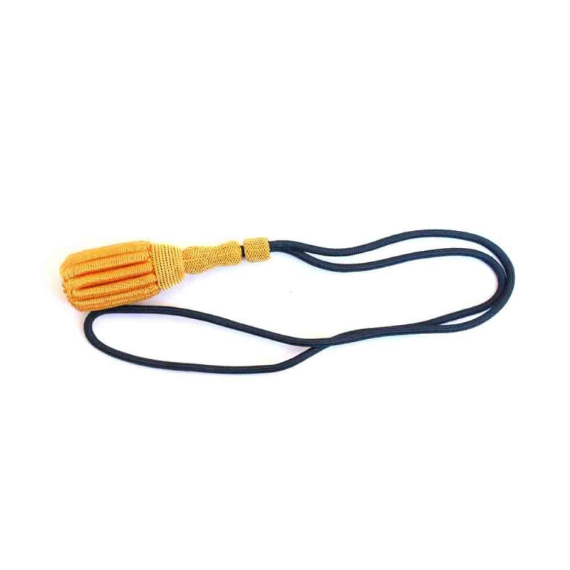 Black cord with Golden Bullion Acorn Military Sword Knot