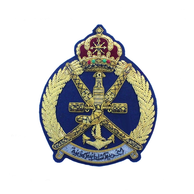 Handmade Bullion Wire Embroidery Badge