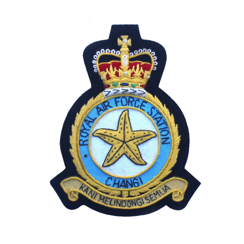 RAF Station Changi Crest Blazer Badge